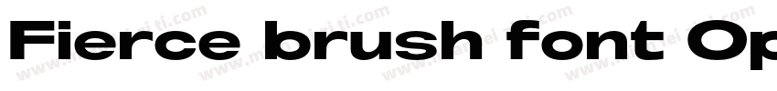 Fierce brush font Op字体转换